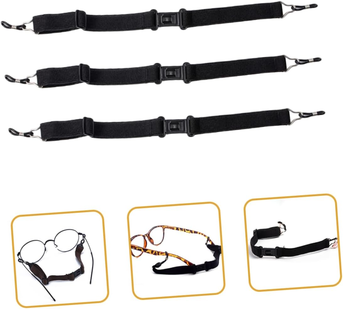 OATIPHO 3Pcs Glasses Rope Adjustable Eyewear Strap Anti-Slip Eyeglass Holder Accessories image number 1