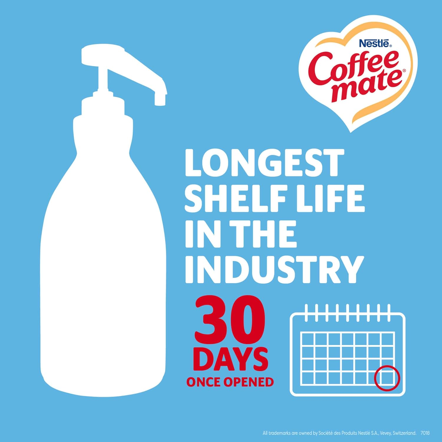 Nestle Coffee Mate Coffee Creamer, French Vanilla, Liquid Pump Bottle, 50.7 Ounces image number 1