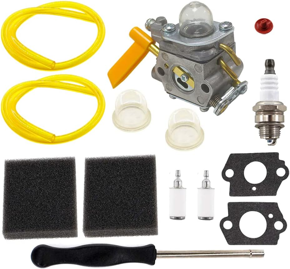 Carburetor Carburettor Tool Kit for Ruixing Homelite HB26B/VB Ryobi RBL26B RBV26G Air Filter Fuel Line Spark Plug AU image number 1