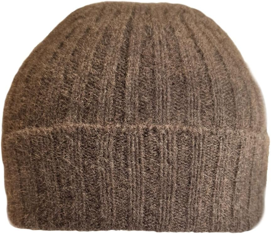 Native World Possum Merino Wool Women'S Rib Beanie Hat - Warm Soft Winter Beanie for Ladies
