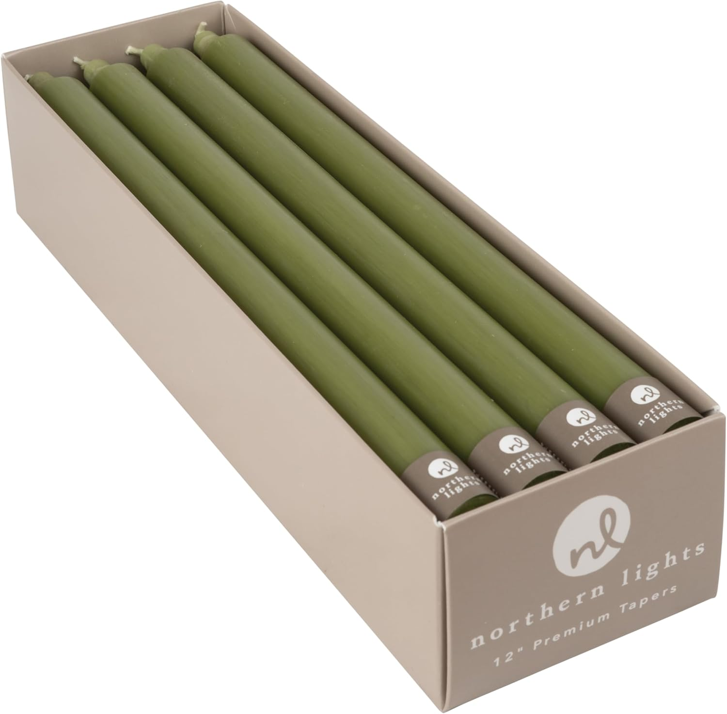 Nlc Premium Tapers 12Pc Moss Green 12 Inch
