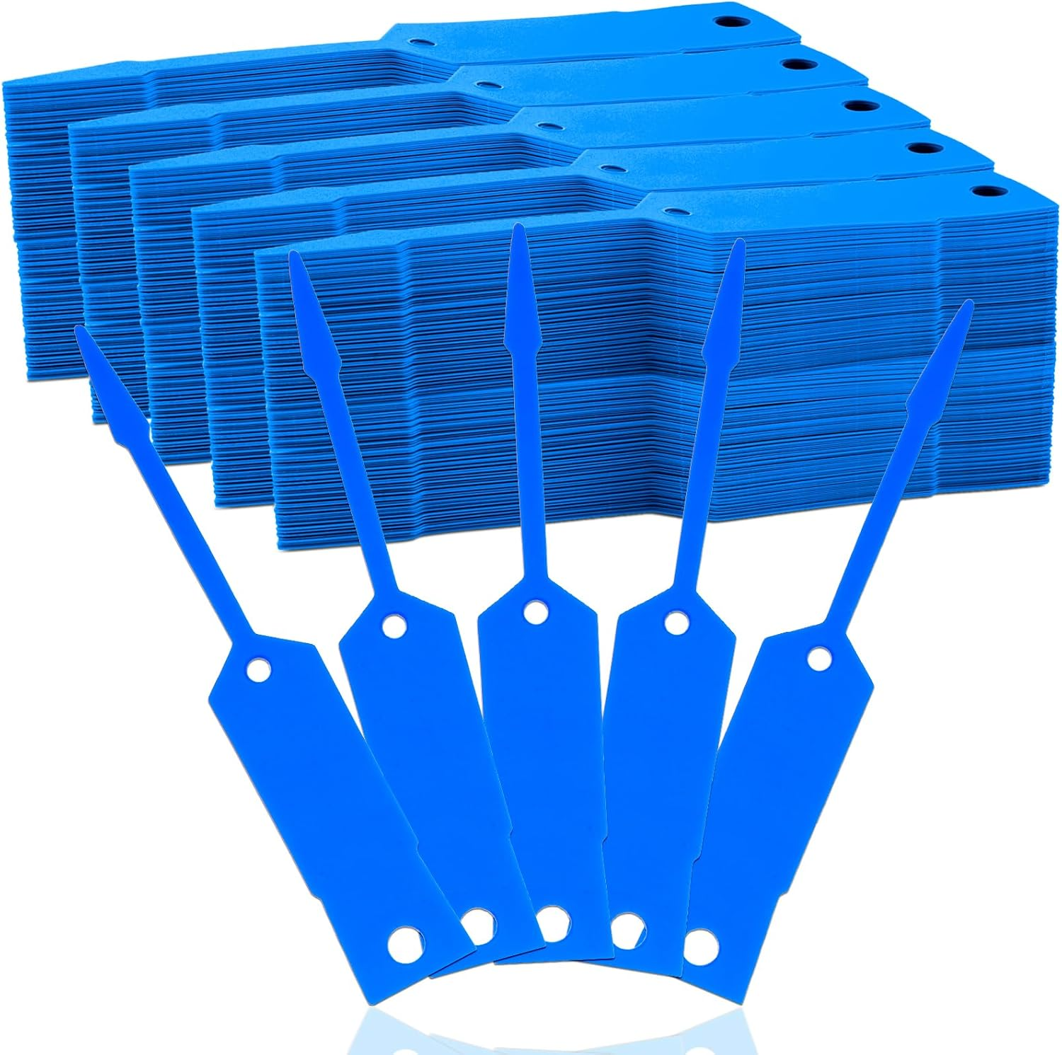 Lewtemi 1000 Pieces Self Lock Arrow ID Key Tags Car Parts Tags Key Ring Repair Labels for Office Automotive Shop Supplies(4 1/2'' X 3/4",Mixed Colors)