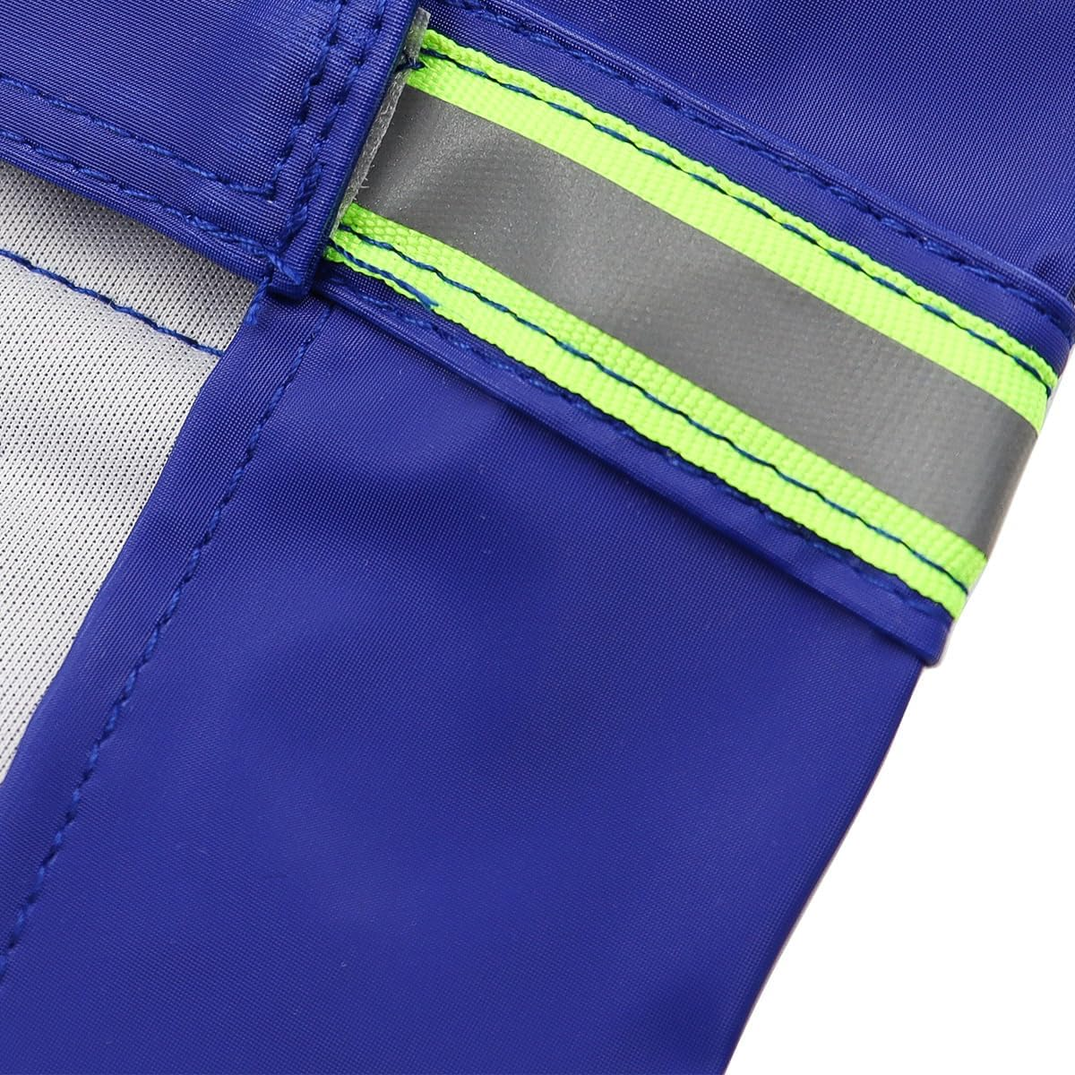Namvo Dog Raincoat with Reflective Strips, Adjustable, with Hood for Small and Medium Dogs (L, Blue) image number 4
