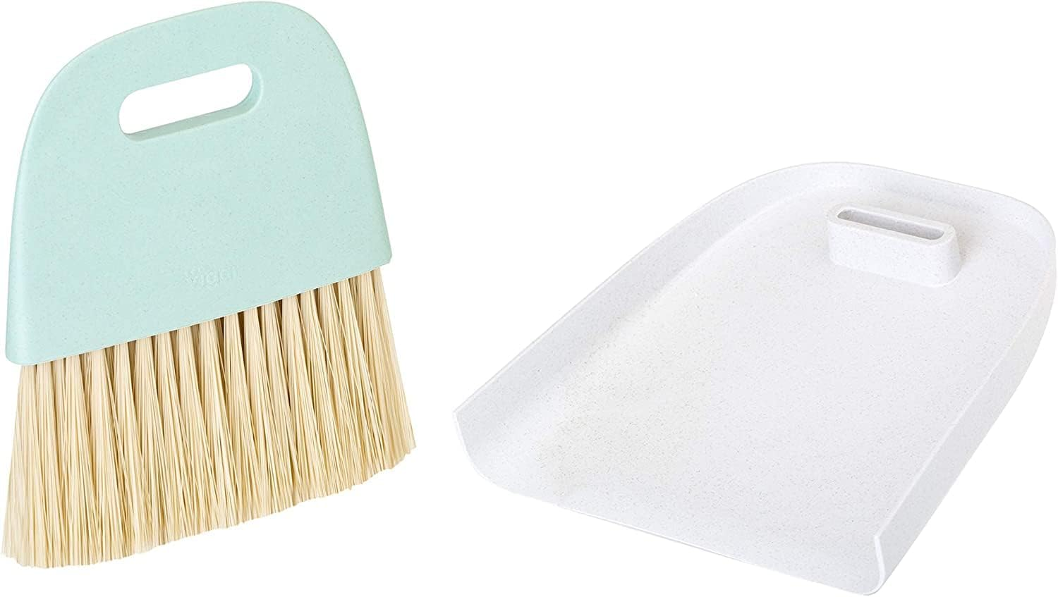VIGAR Light Grey Dustpan and Small Broom Set-Product Made with Sustainable Materials, Turquoise, Peque&ntilde;o image number 4