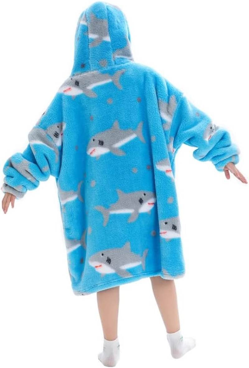 Costume Bay Oversized Wearable Blanket Hooded Fleece Hoodie Comfy Giant Warm Sweatshirt Ultra Plush with Front Pockets - Bear image number 6