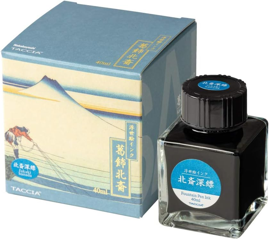 Taccia Fountain Pen Ink Bottle 40 Ml, Hokusai-Koiai