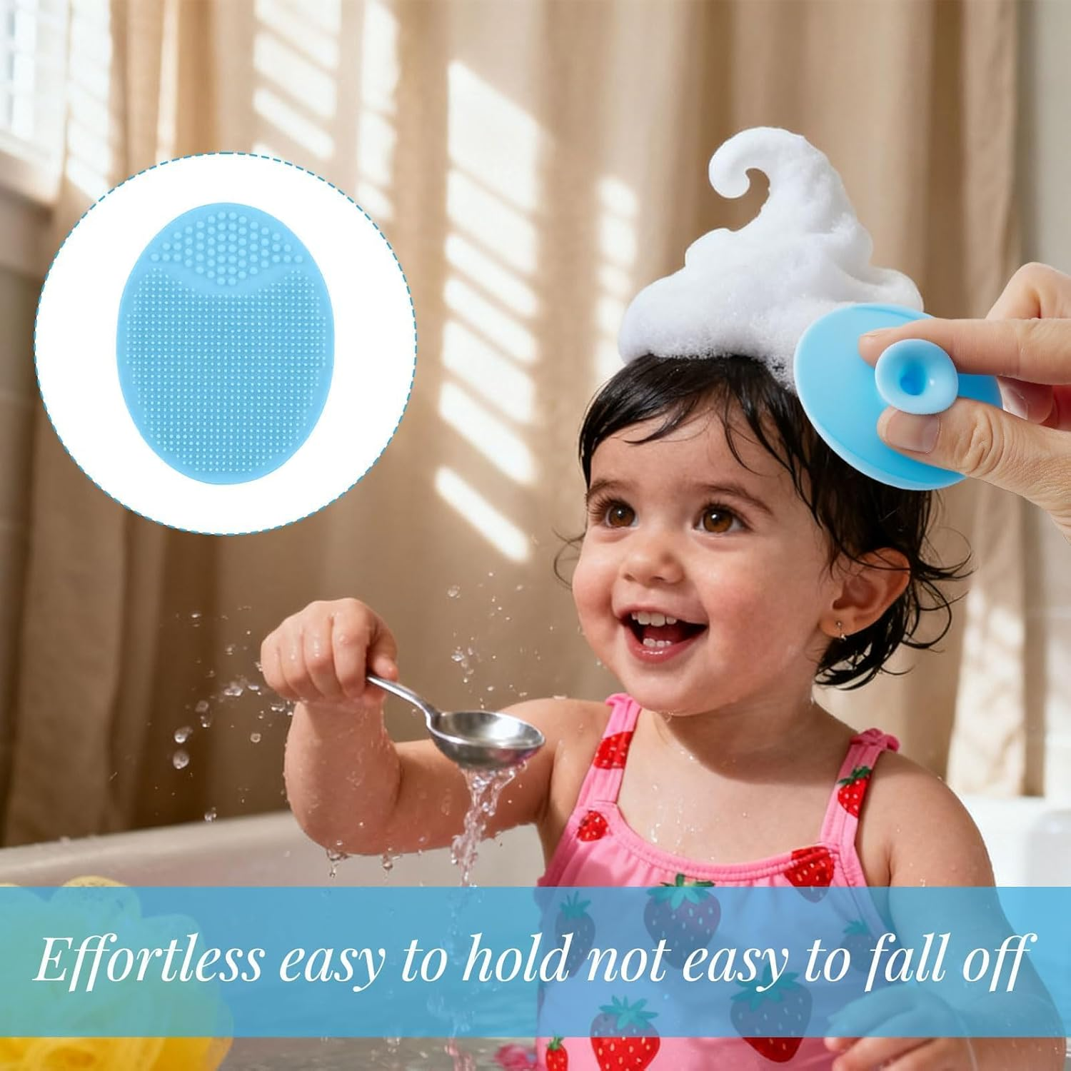 Baby Hair Brush, 2Pcs Cradle Cap Brush, Baby Brush, Natural Ultra-Soft Goat Bristles Brushes, Wooden Handle Brushes, Use for Bath, Daily Care and Delicate Scalps, Set for Newborns and Toddlers