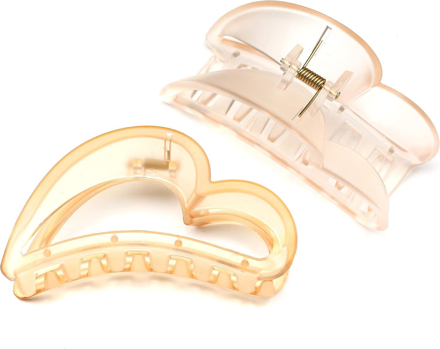 Large Love Hair Clip Beautiful Women'S Hair Clip Headpiece Elegant Hair Accessory (Light Orange) - Blue image number 4