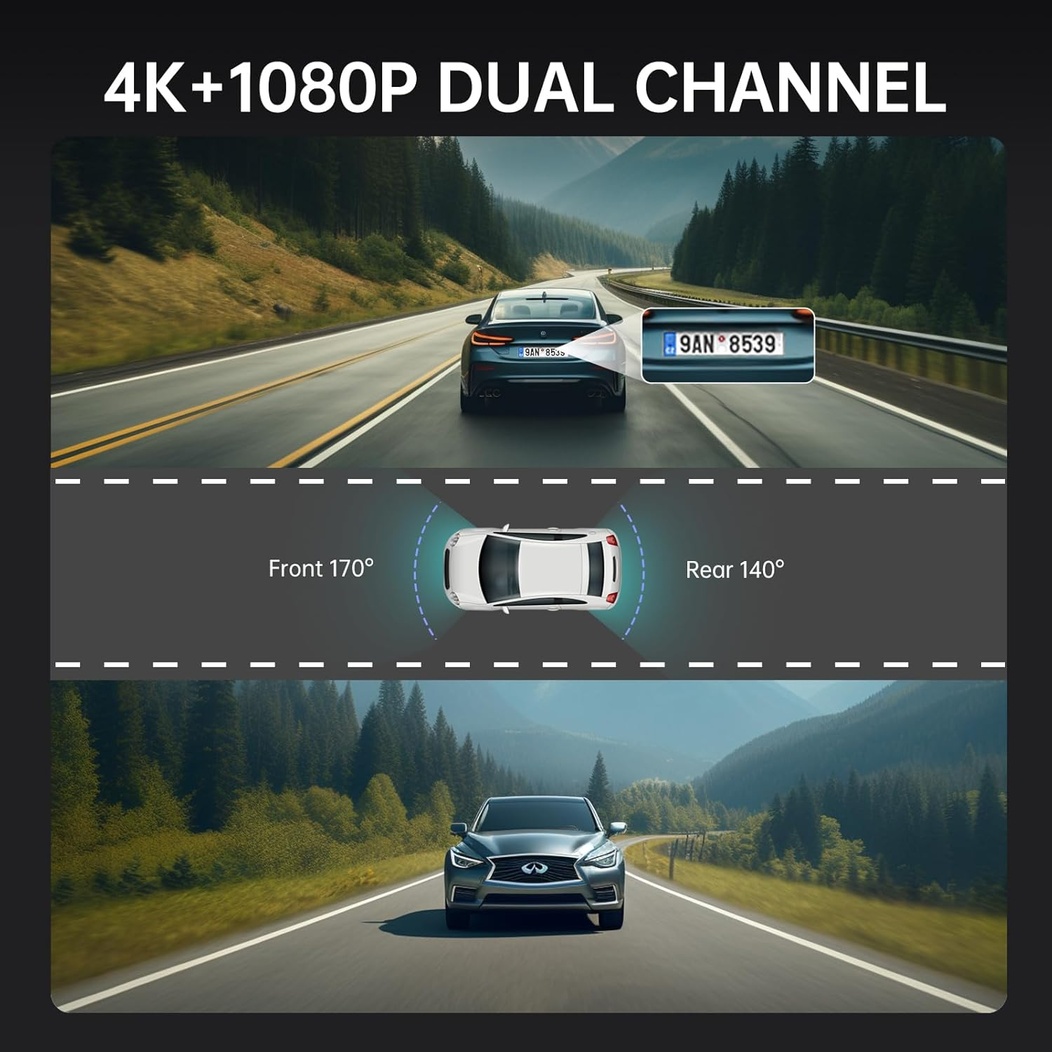4K View Mirror Camera Front and Rear image number 5