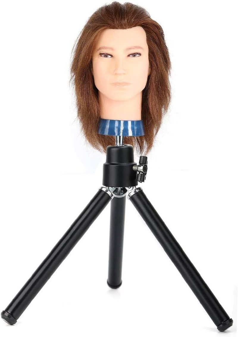 Mannequin Head Tripod, Hairdressing Training Hair Mannequin Tripod, Dyeing for Curling image number 3