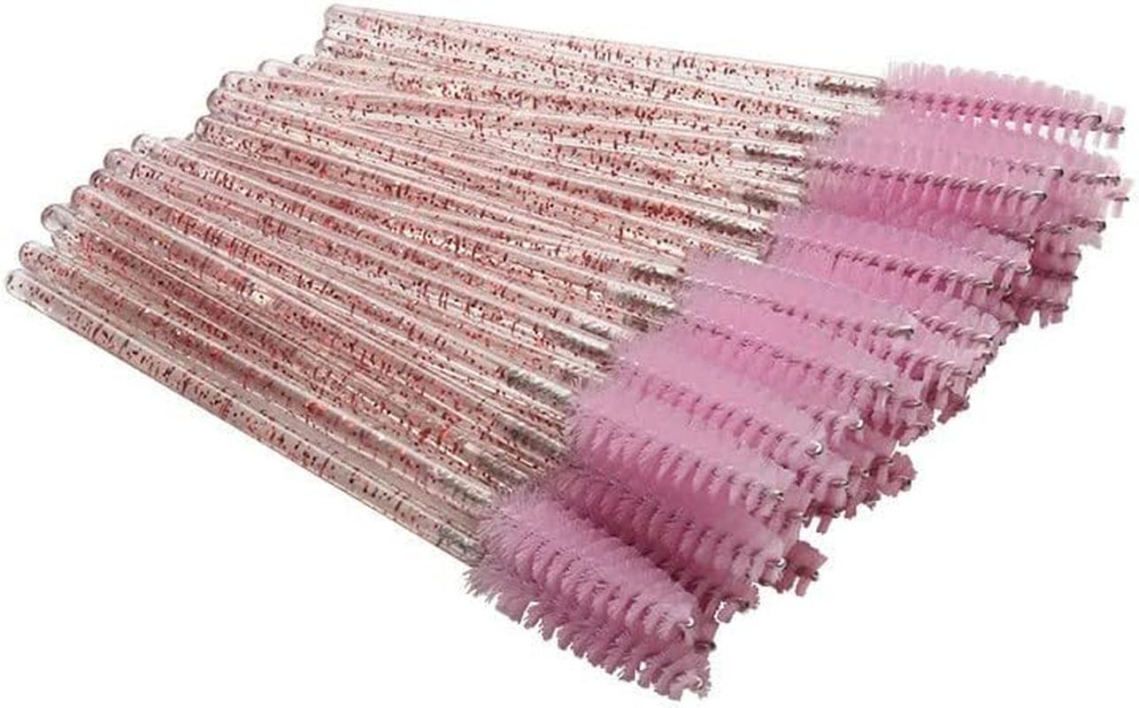 HIGHROCK 50 PCS Applicators Brushes Eyelash Brush Mascara Wands Crystal Eyelash Combs (GREEN)