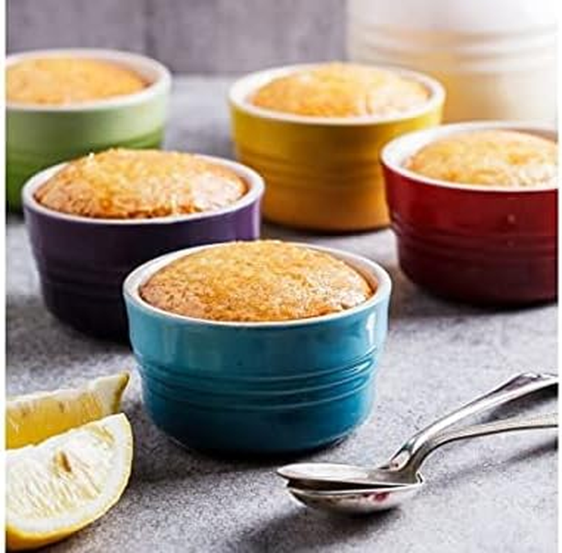 Le Creuset Set of 6 Mini Rainbow Ramekin, Stoneware,Rainbow, 100 Ml image number 1