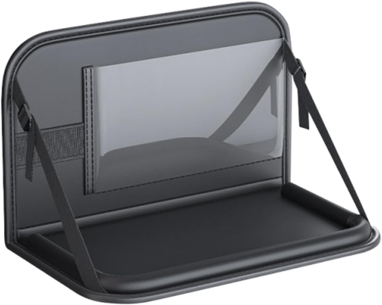 Car Seat Table,Foldable Rear Desk Storage Laptop Holder | Kids Travel Tray,For Toddler Airplane Camping Long Ride Snack Time Eating Office Work Passenger image number 3