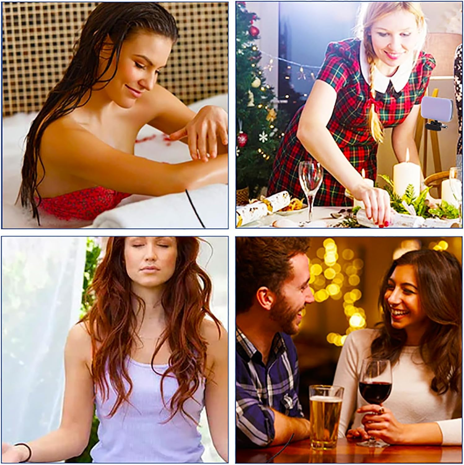 Christmas Scented Candles Gift Box Set 85G X 4, Tin Can, Pure Natural Soy Wax, Aroma Relaxation for Thanksgiving, Valentine'S Day, Mother'S, Birthday, Home Decor & Aromatherapy (Pack of 4) image number 5