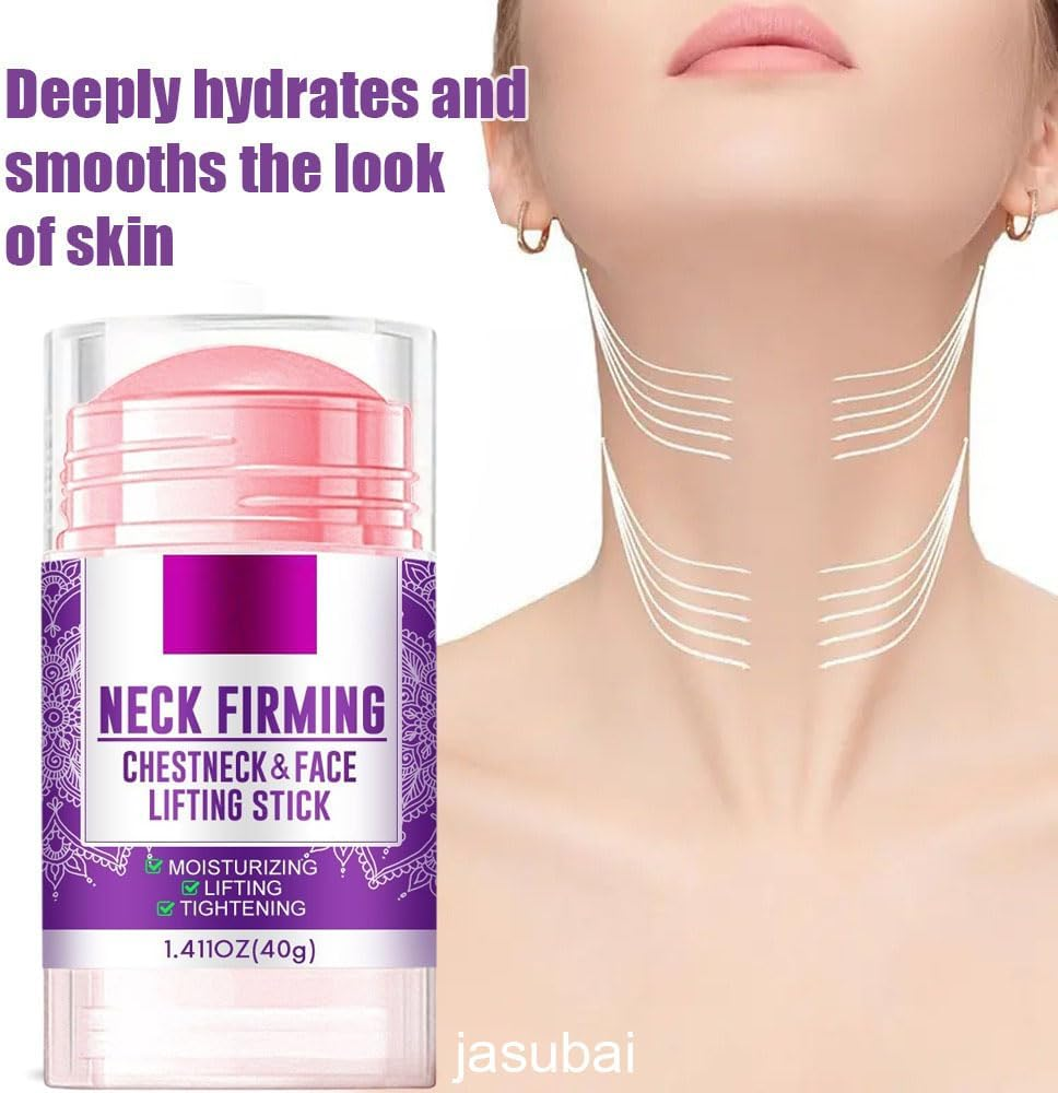 Retinol Collagen Neck and Chest Firming Stick, anti Aging & anti Wrinkle Stick for Tightening, Lifting, and Moisturizing Neck, Chest & Face, Reduces Double Chin & Sagging Skin for Women & Men (1PCS) - 2Pcs image number 4