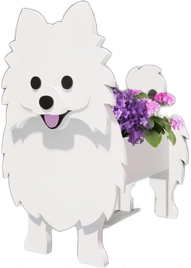 Bamboo'S Grocery Lokii Gray Schnauzer Dog Planter, Cute Dog Plant Pot, Animal Shape Plant Containers, for Outdoor Indoor and Garden Decoration Plants