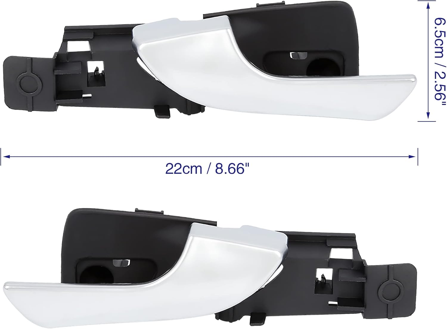 1Pair Front Left and Right Side Car Interior Door Handle for Alfa Romeo Giulietta 2012-2018 156092167 156092165 image number 4