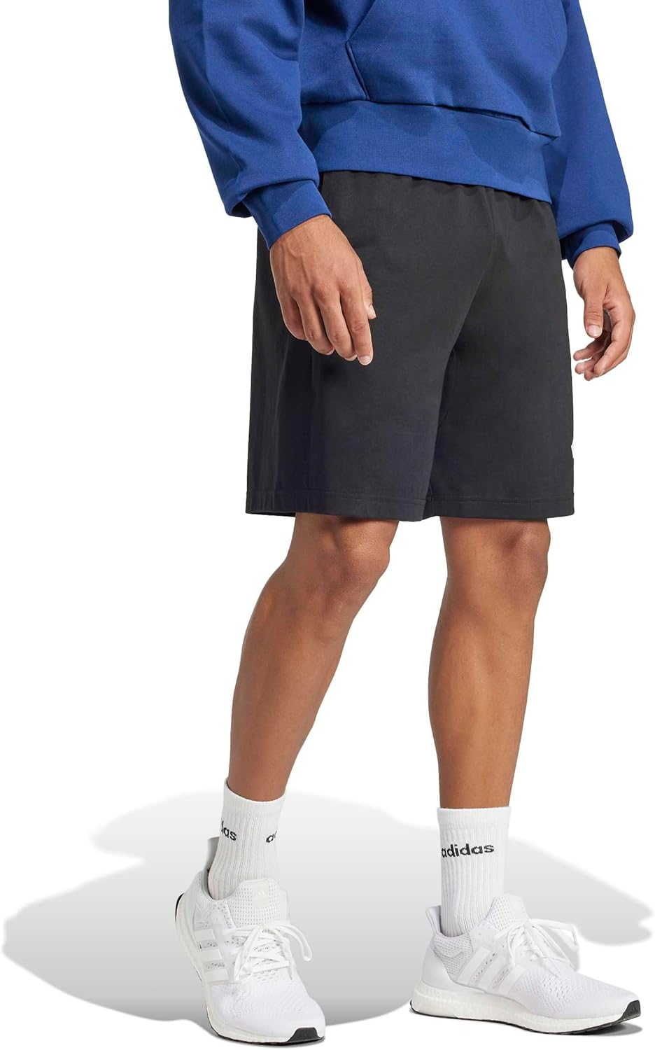Adidas Mens Essentials Big Logo Single Jersey Shorts image number 2