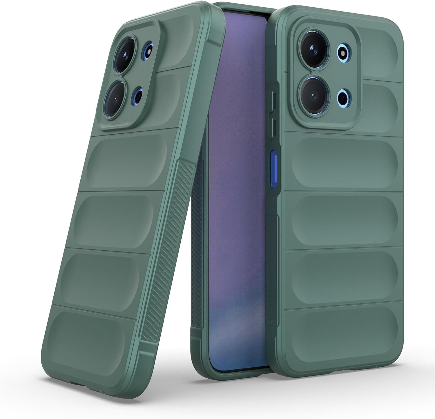 ESHUYI Liquid Silicone Case for Xiaomi Redmi 15C (4G/5G) 173 Mm with Antibacterial Protection and Scratch-Resistant Soft Microfibre Lining, All-Round Protection Shockproof Mobile Phone Case, Green image number 5