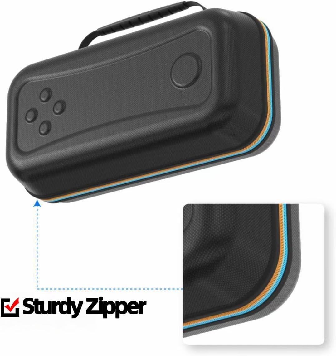 Wigmoa RC-7 Carrying Case Compatible with Switch 2, Portable EVA Hard Shell Travel Storage Bag with Space for Power Adapter, 2 Joy-Con Controllers, and 8 Game Cards. (Black) image number 2