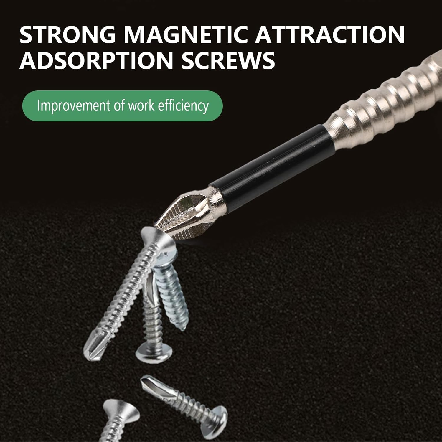 Vervesourced High Magnetic Screwdriver Drill Bits Set, Hexagonal Shank anti Slip, Electric Screwdriver Set, Suitable for Power and Hand Tools,6-Piece Alloy Steel Anti-Slip Drill Bits image number 2