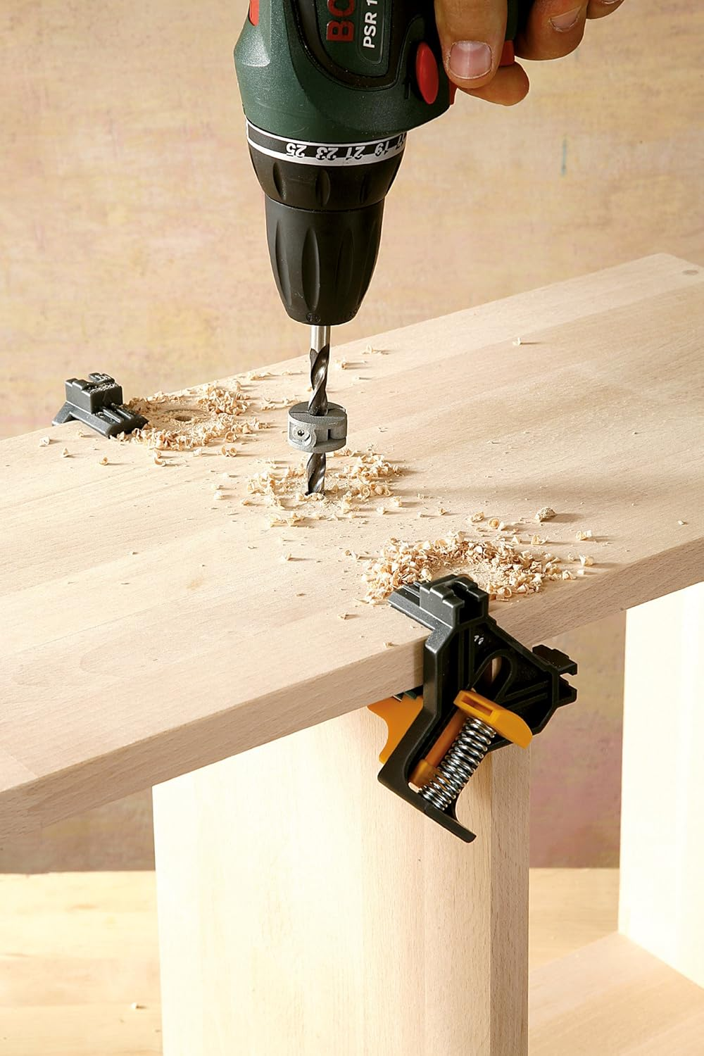 Wolfcraft Universal Depth Stop Set, 3 Pcs. I 2755000 I for Restricted-Depth Drilling