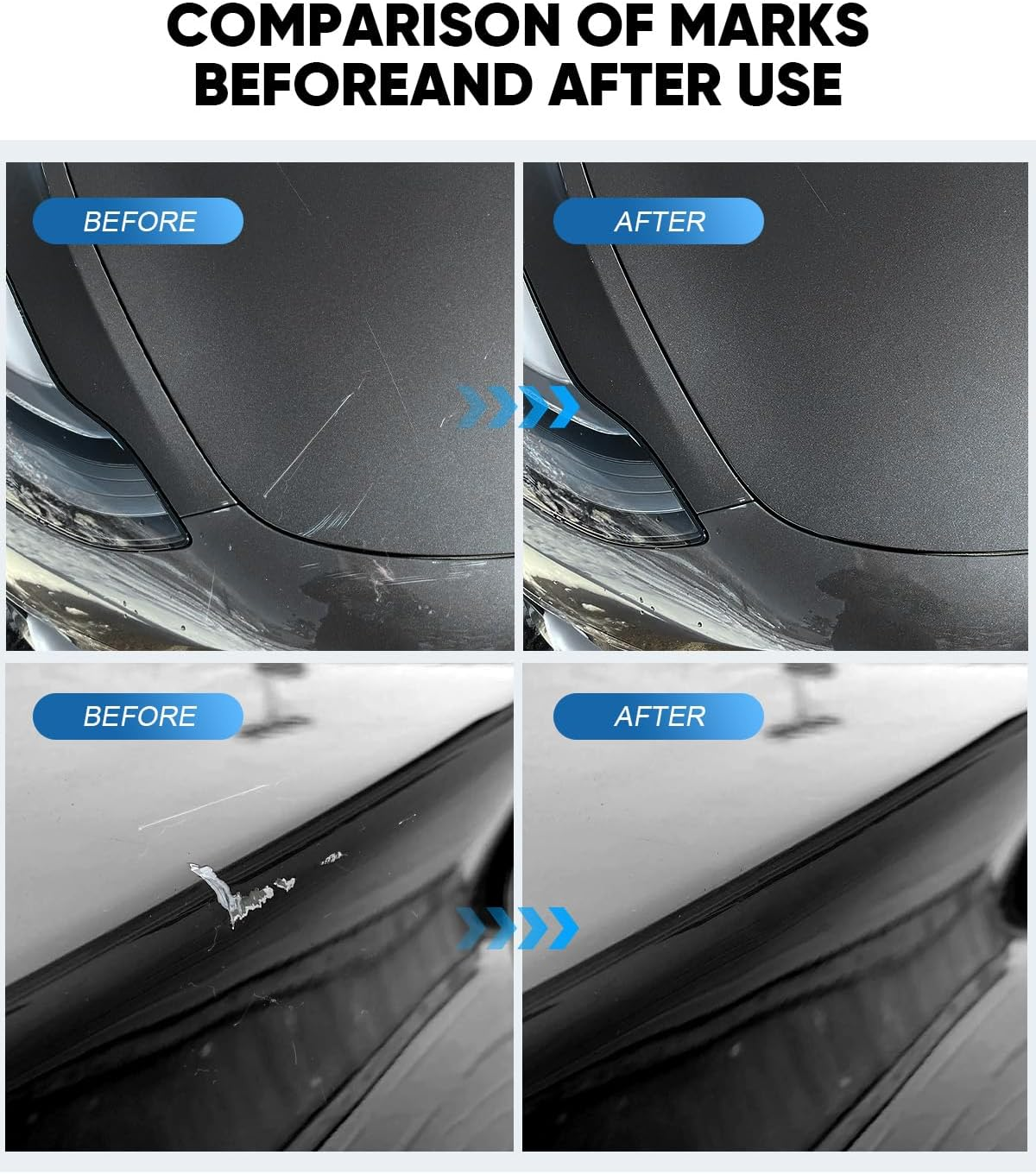 Quicksilver(Pn00) Touch up Paint for Tesla Curb Rash Repair Kit - DIY Kit with Color-Matched Touch up Paint for Model 3/Y/S/X - Paint Kit- Stealth Grey image number 2