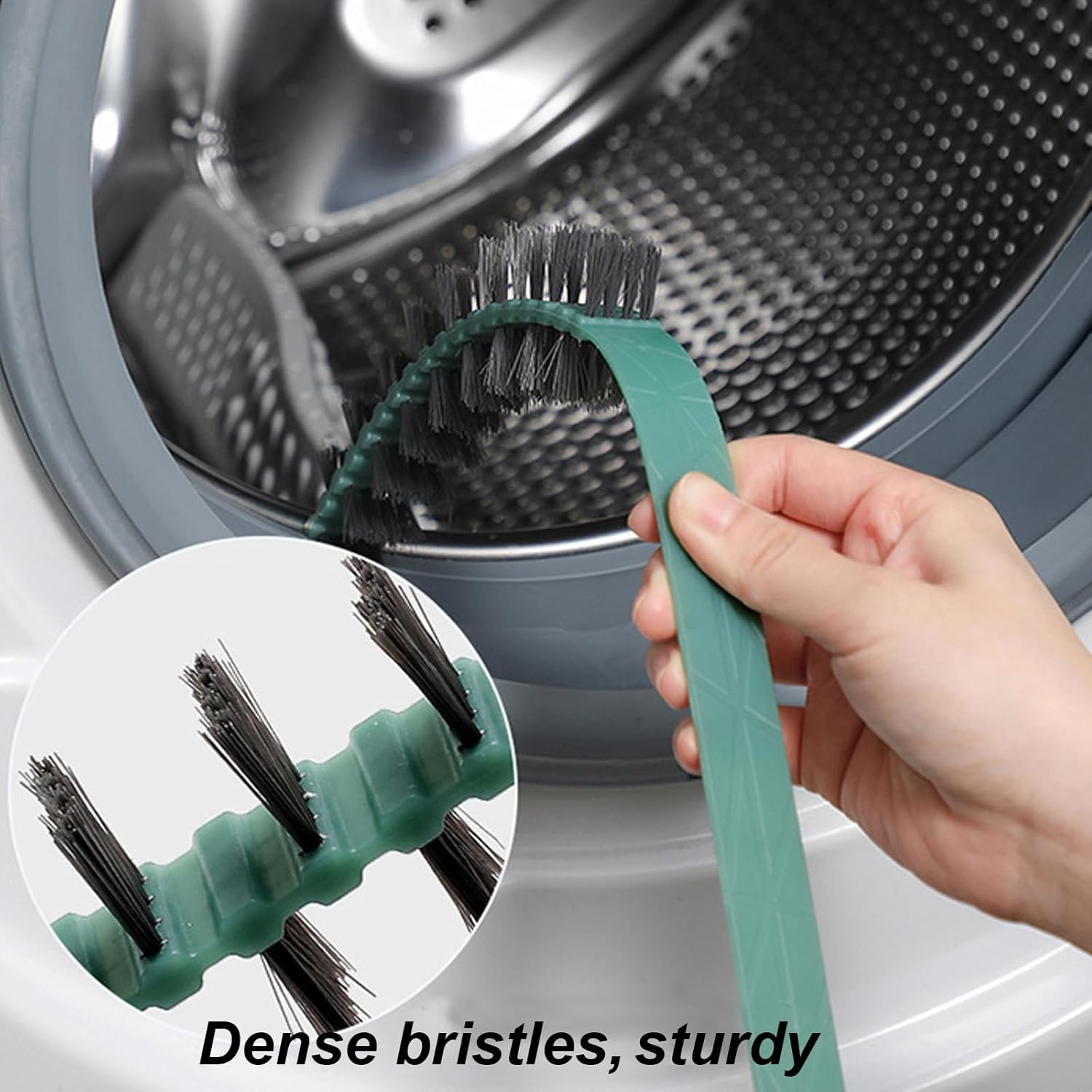 Washing Machine Cleaning Brush 3Pcs, Drum Cleaning Brush, Washing Machine Cleaner Front Load Washer Cleaner Brush Cleaning Tools image number 6