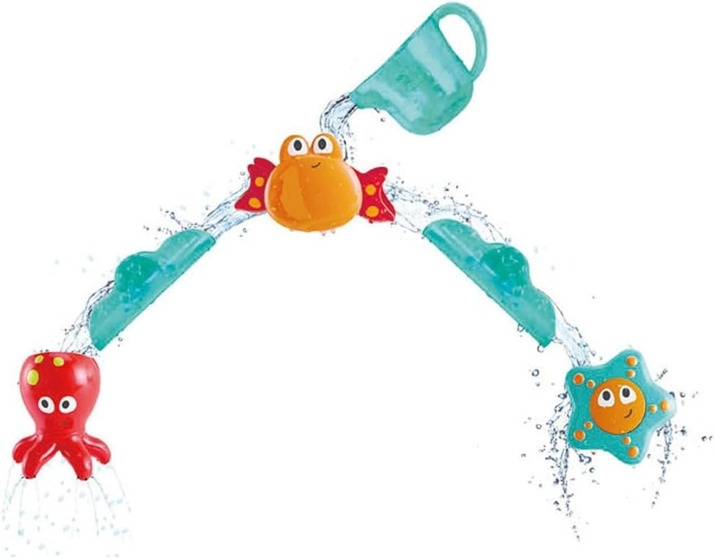 Hape E0215 Bath Cascade | Suction Cup Dancing Sea Creature Bath Time Play Set