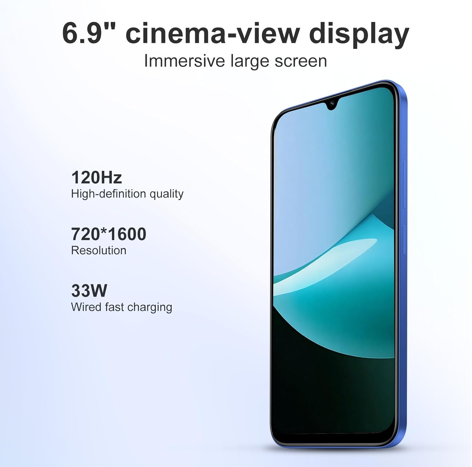 XIAOMI Redmi 15C Smartphone - 4 GB / 128 GB, Screen 6.9 Inches, 120 Hz, 50 MP Dual Camera, 6000 Mah Blue, No Charging Adapter (With Mobile Phone Case) image number 5