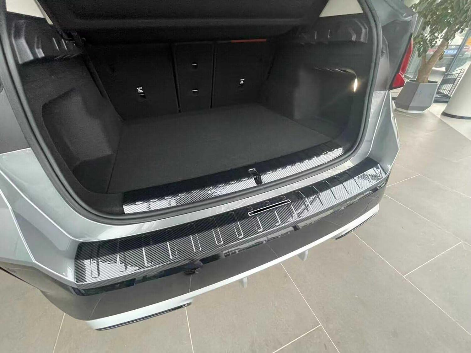 Luyhok Car Door ABS Rear Bumper Protector, Compatible for BMW X1 2023 2024 Accessories,Auto Parts Tailgate Back Trunk Sill Cover Scuff Plate Strip Guard Protection (Inside/Not Fit 28I Models) - Outside image number 3