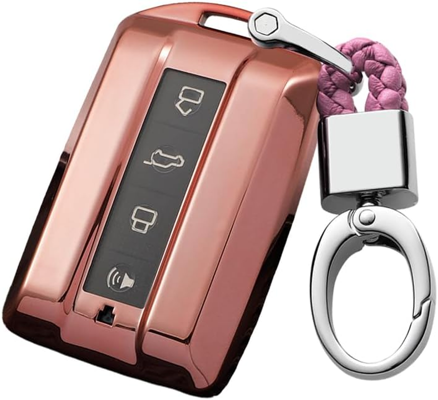 Ontto TPU Car Key Fob Cover Fit for Great Wall GWM WEY TANK 300 500 Tank300 Tank500 Key Case Silicone Key Shell Key Holder Keychain Accessories