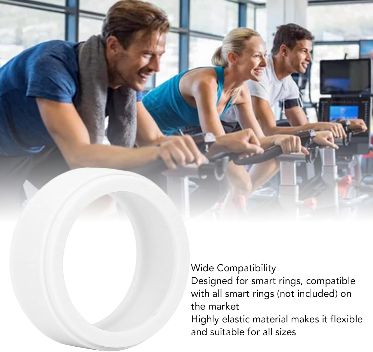 Smart Ring Cover, Silicone Ring Protector, Scratch Proof Ring Protector for Men Women