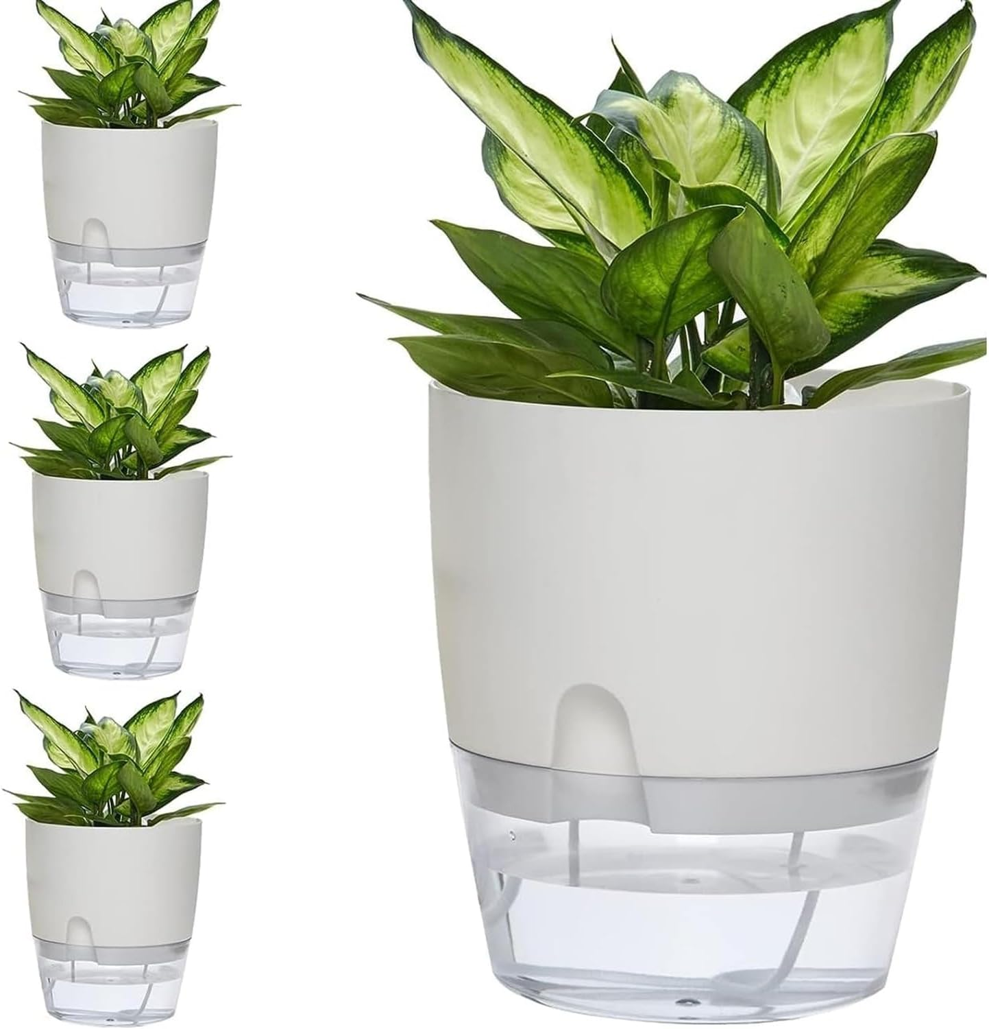 2Pcs 30 Feet Self Watering Capillary Wick Cord, 1/6In Self Watering Rope, Auto Drip Irrigation Water Cotton Rope, Vacation Plant Sitter DIY Self-Watering Planter Potted, Plants Wicking Cord