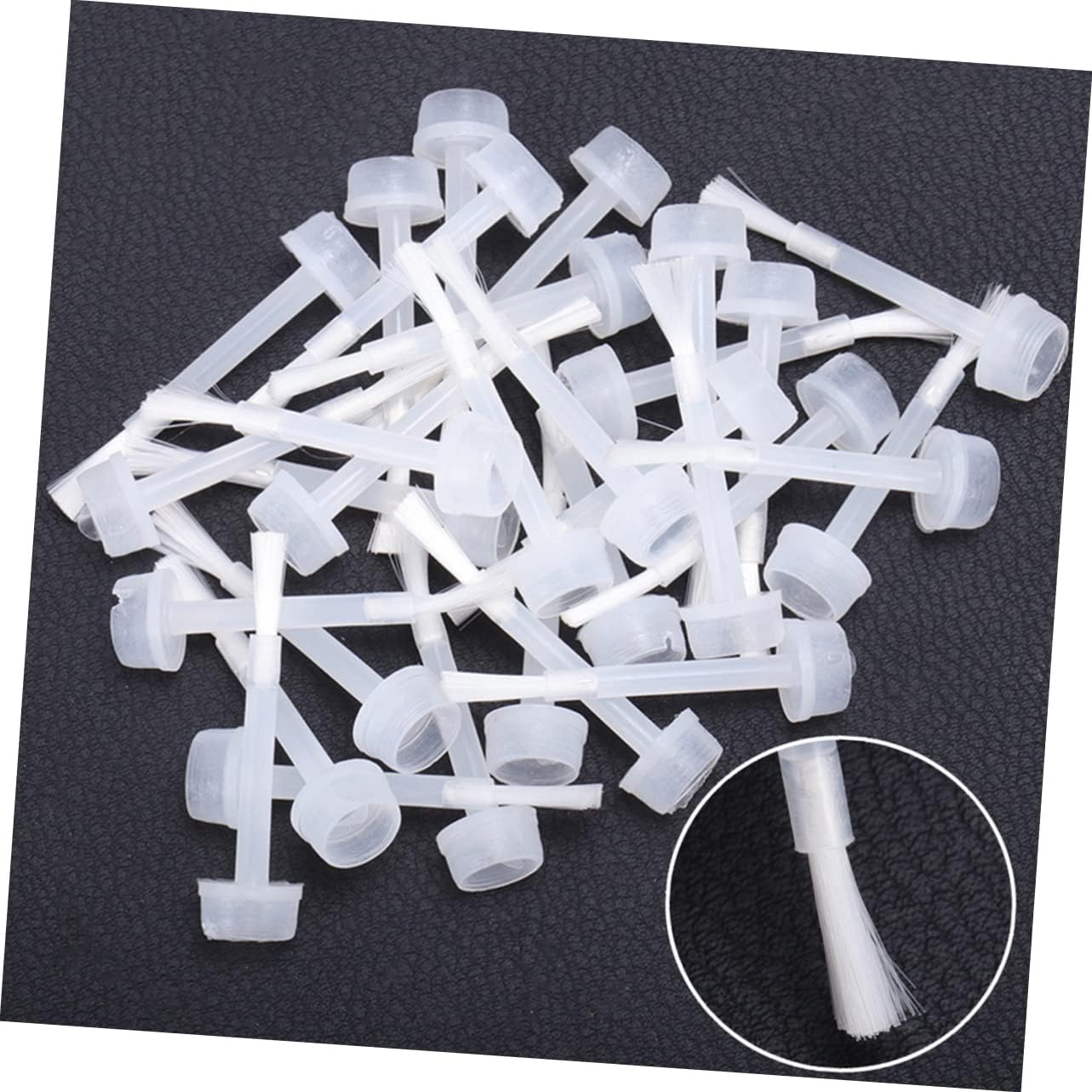 LOORGVEL 400Pcs Soft Nail Polish Replacement Brushes for Manicure Tools Easy to Use Applicator for Professional and Personal Use for Nail Polish Applications