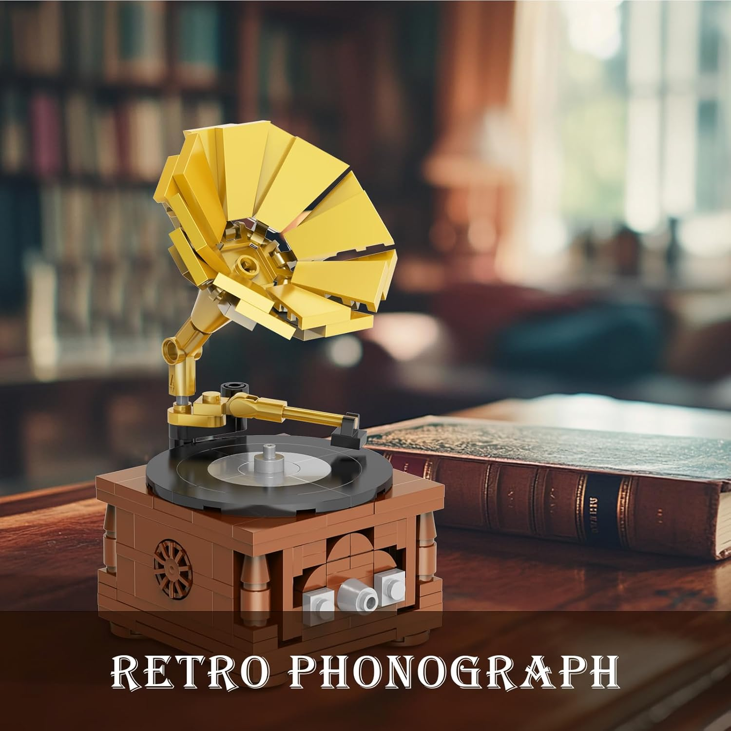 Brihappen Retro Gramophone Camera Projectors Building Blocks - Style 1 image number 3