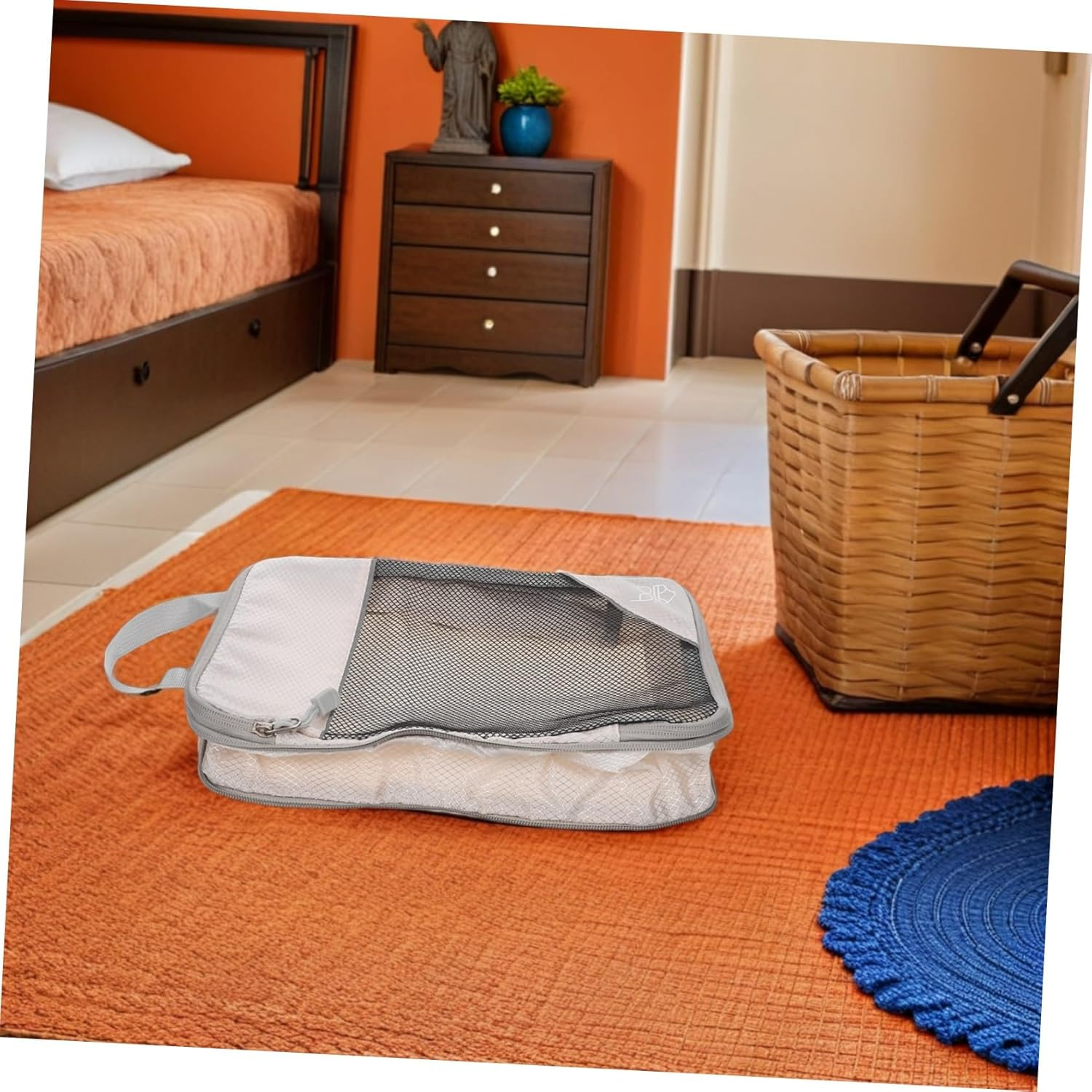 ROMISBABA 3PCS Travel Compression Zipper Storage Bags Expandable Packing Cubes for Suitcases Reusable Luggage Organizers Space-Saving Self-Compressible Storage Bags for Clothes Shoes image number 3