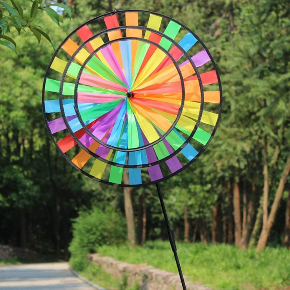 Jojofuny 1Pc Cloth Wind Spinner Christmas Toys Sunflowers Decor Outdoor Decoration Wind Spinners Outdoor Children Toys Cloth Pinwheel Outdoor Sunflower Decor South Korea Windmill to Rotate image number 3