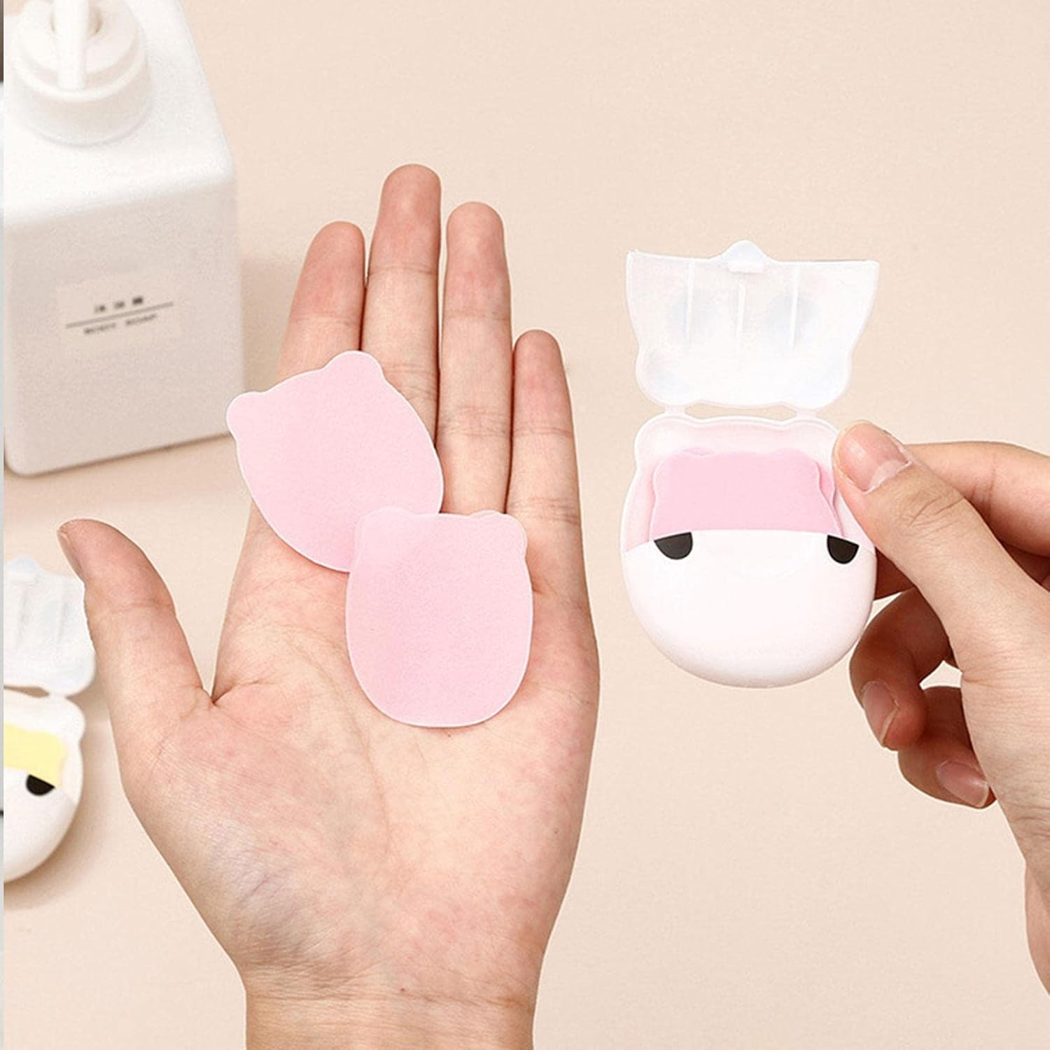 Hand Paper Soap - Portable Paper Soap for Camping,Easy to Use Outdoor Personal Cleaning Supplies for Business Trip, Hiking,Travel, Camping, Climbing and More Veegap image number 6