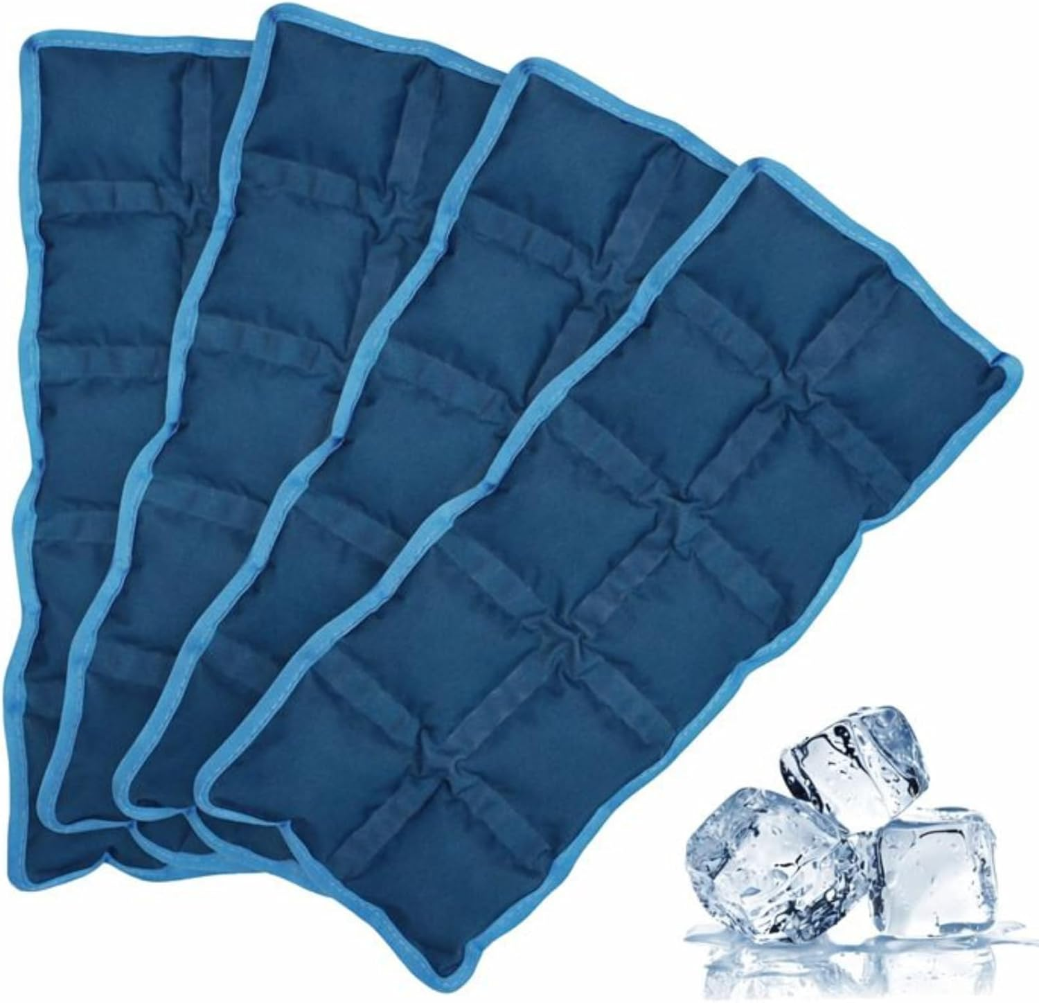 Flexible Ice Packs for Lunch Boxes, Reusable Long Lasting Cold Packs for Kids Lunch Bags & Coolers, Slim Soft Gel Ice Pack for Food