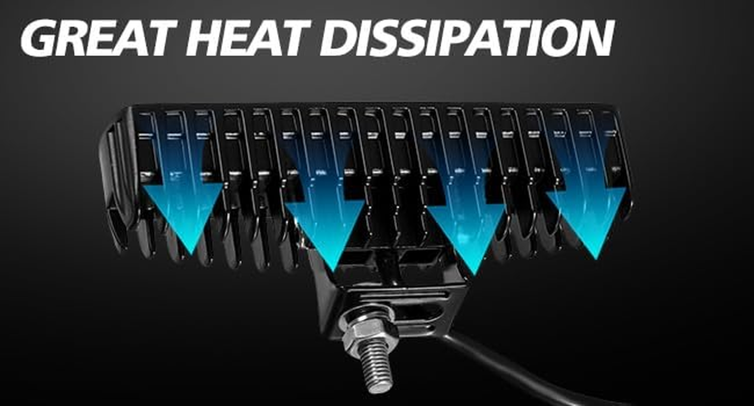 LED Light Bar, 4PCS Super Bright Led Waterproof Spotlights, LED Work Light Pods Single Row off Road, Boat Spot Marine Deck Light, Fog Light for SUV ATV Car Truck Golf Cart 9V 32V IP67 image number 2