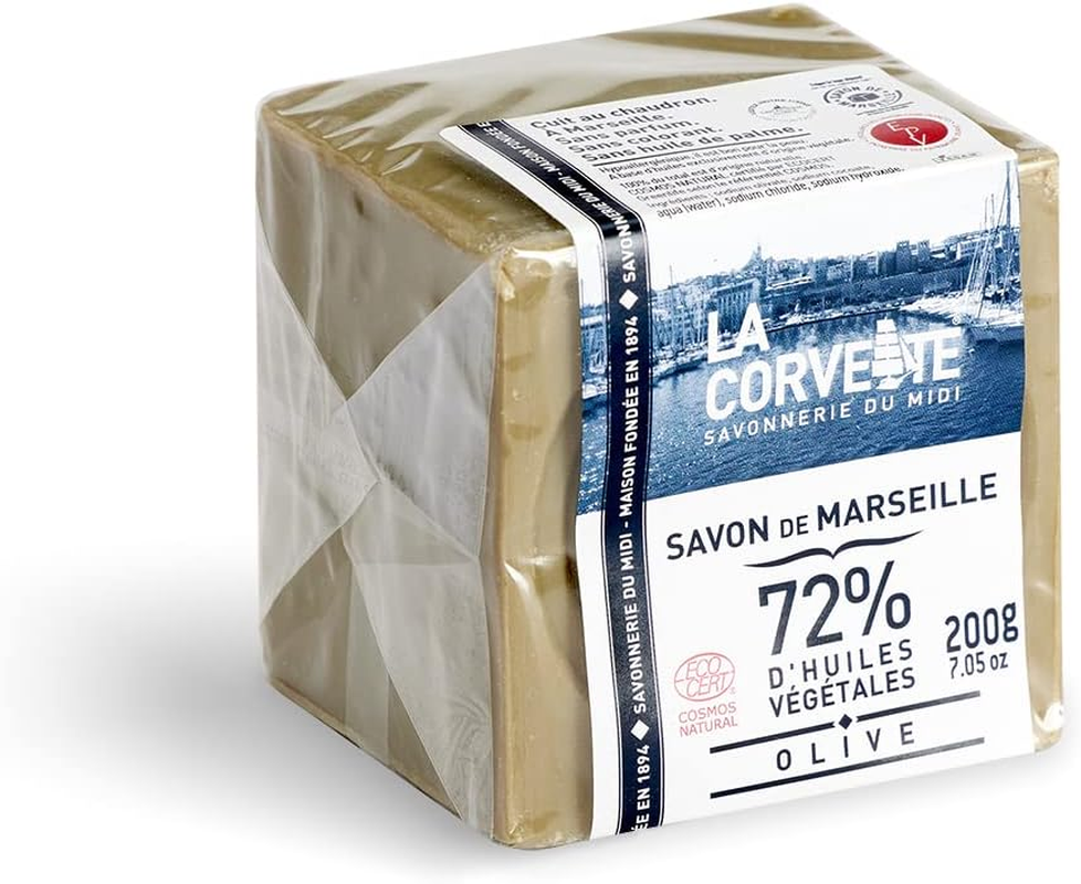 La Corvette Marseille Olive Cube Soap, 200 G image number 4