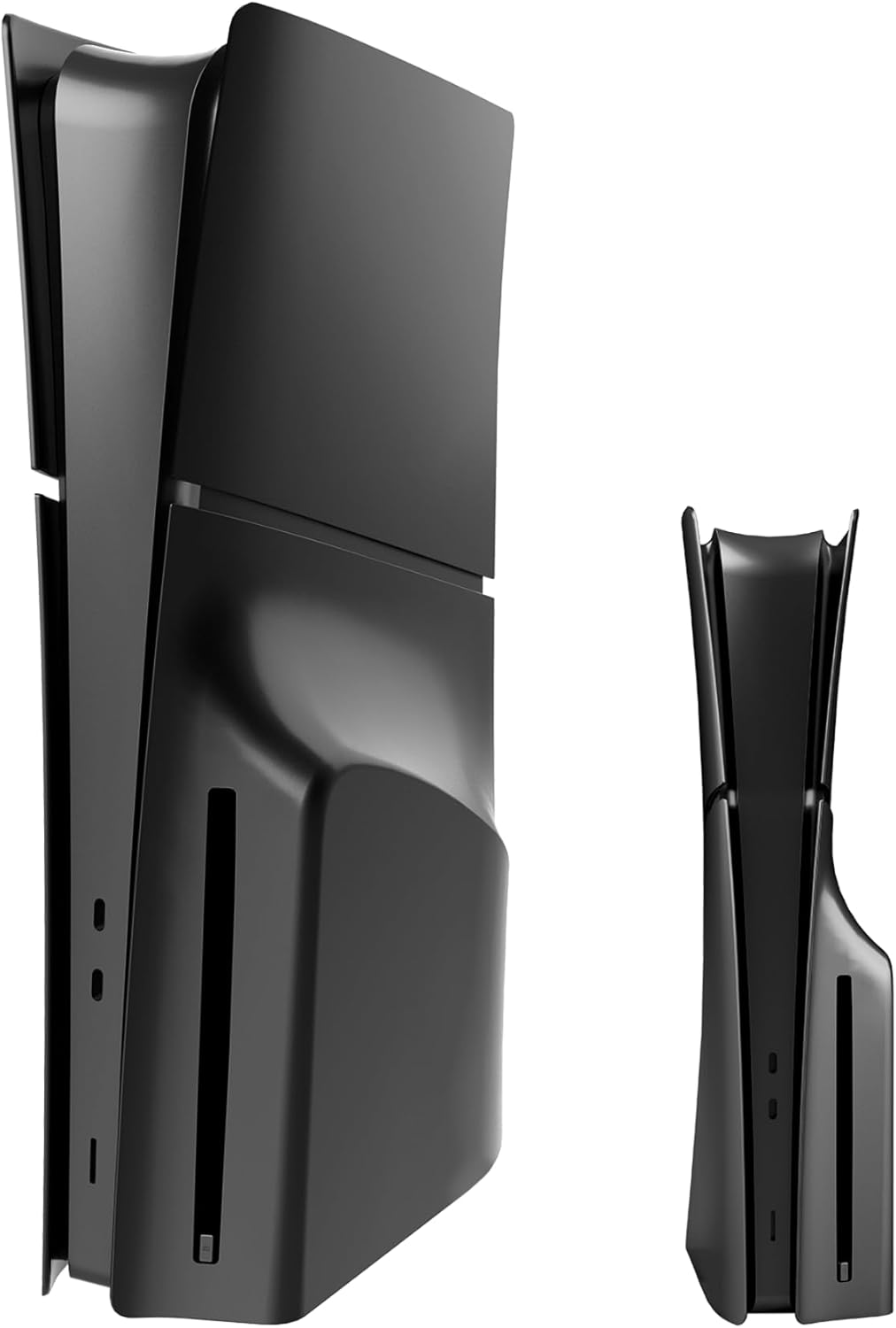 Faceplate Compatible with PS5 Slim DISC Console (Only Fits PS5 Slim Disc Model) (Black