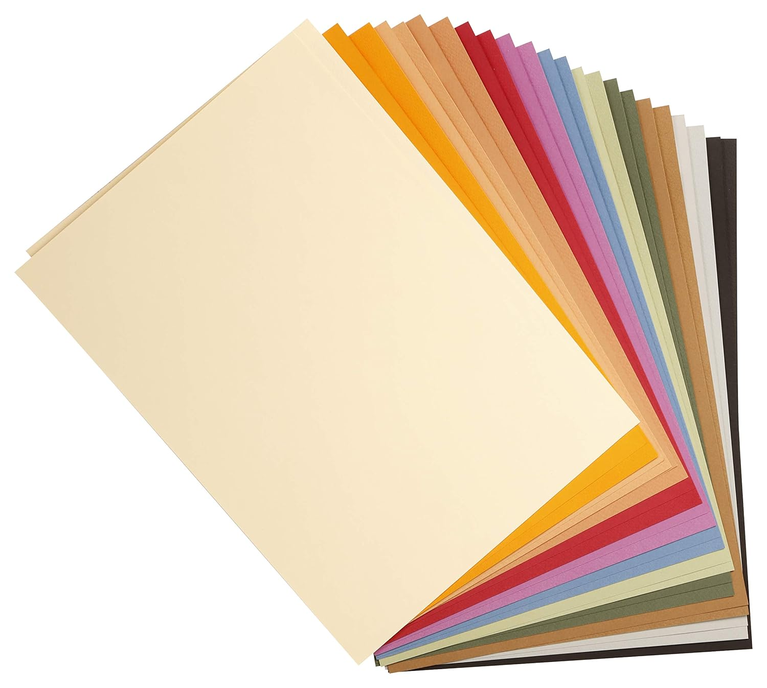 Clairefontaine 960450C Ream with 100 Sheets Tulip Drawing Paper, 160 G, DIN A4, Acid Free, 100% Cellulose, 1 Ream, 24 Pastel Colours Assorted image number 2