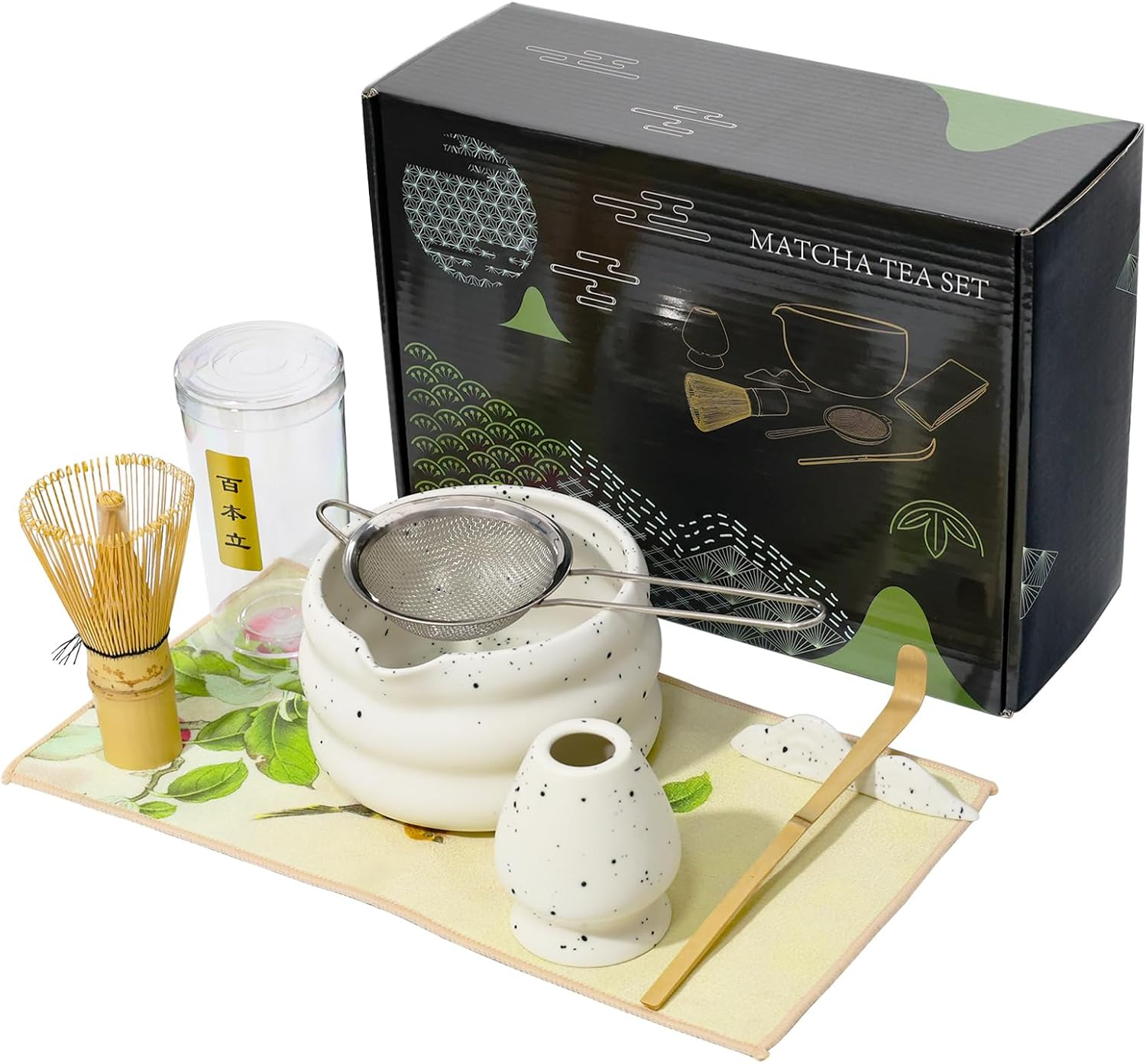 Sibeixiumatcha Mixer Set, 7 Matcha Sets, Japanese Matcha Set, Matcha Tea Set for Making Breakfast/Matcha Latte, Matcha Mixer and Bowl and All Accessories, Matcha Lovers/Friends/Family image number 3