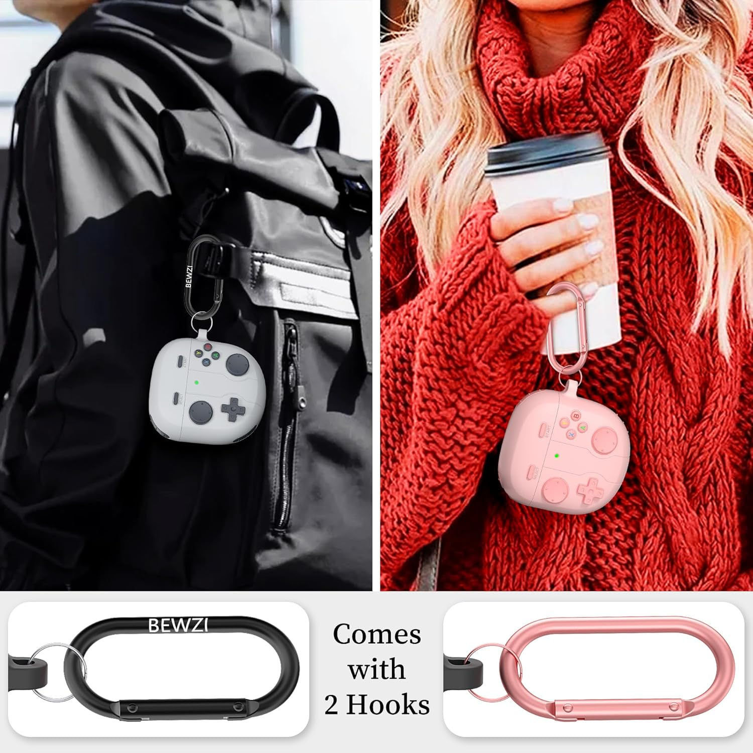 BEWZI Protective Case for Bose Quietcomfort Ultra/Quietcomfort Earbuds 2 Case Creativity 3D, Ultra Comfortable Soft Protective Cover for Quietcomfort Ultra Case (Deep Gray) - Deep Gray image number 2