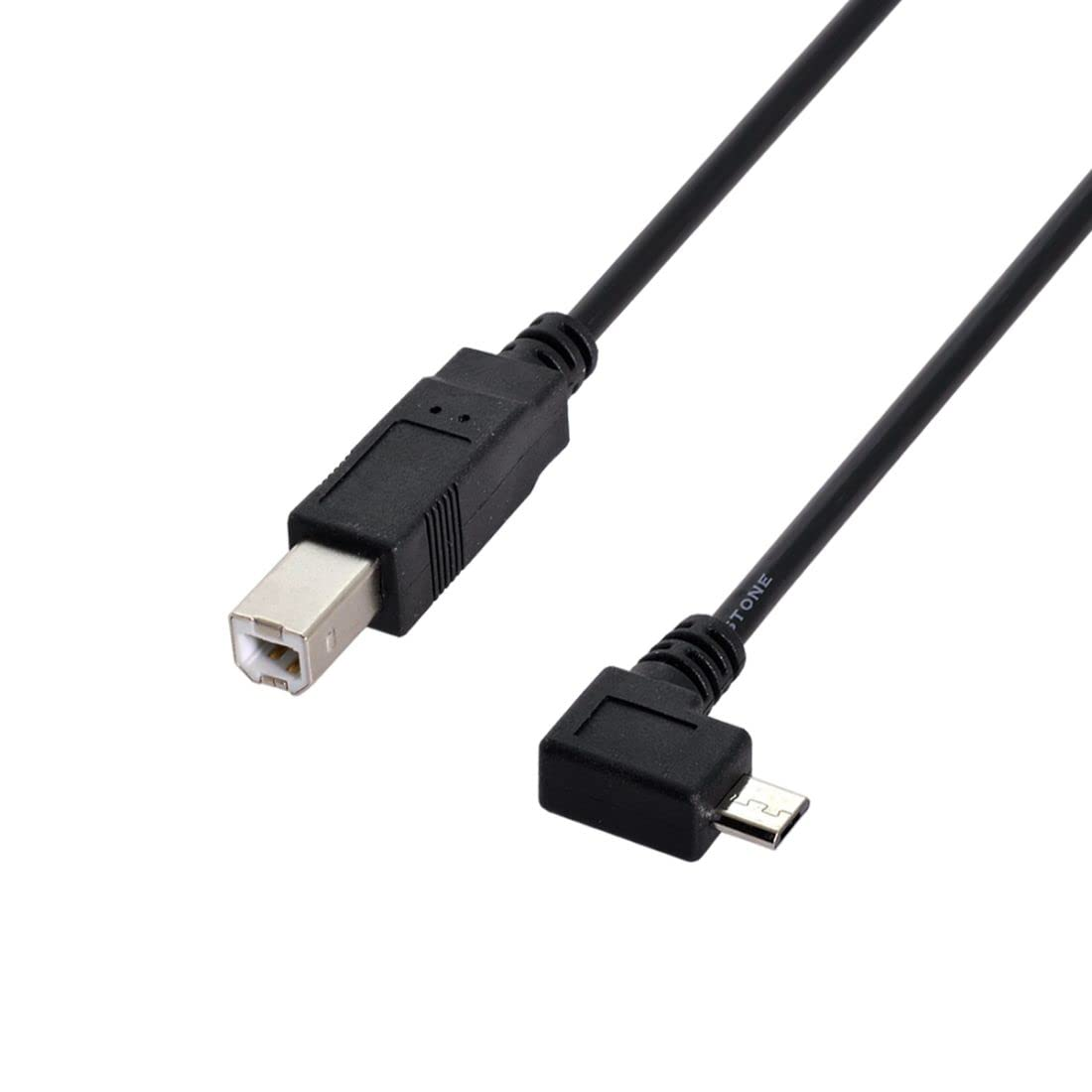 Chenyang CY 30Cm 90 Degree Right Angled Micro USB OTG to Standard B Type Printer Scanner Hard Disk Cable Micro USB 5Pin 2.0 Host to Standard USB-B Device image number 1