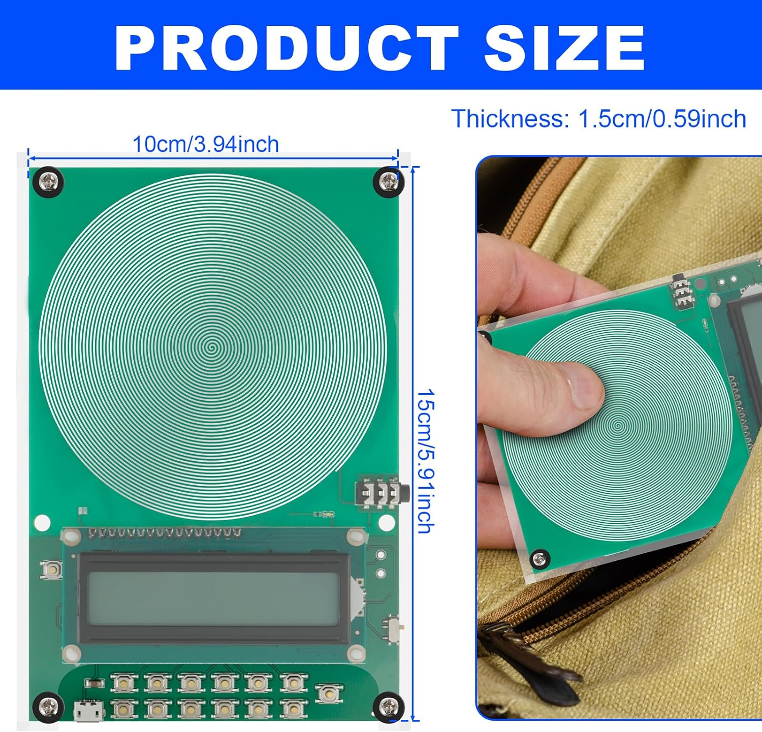 Portable 7.83 Hz Ultra Low Frequency Generator round Schumann Wave Signal Generator 0.1 Hz to 30000 Hz Adjustable Schumann Resonance Sine Wave Generator Resonator for Relexation Sleep
