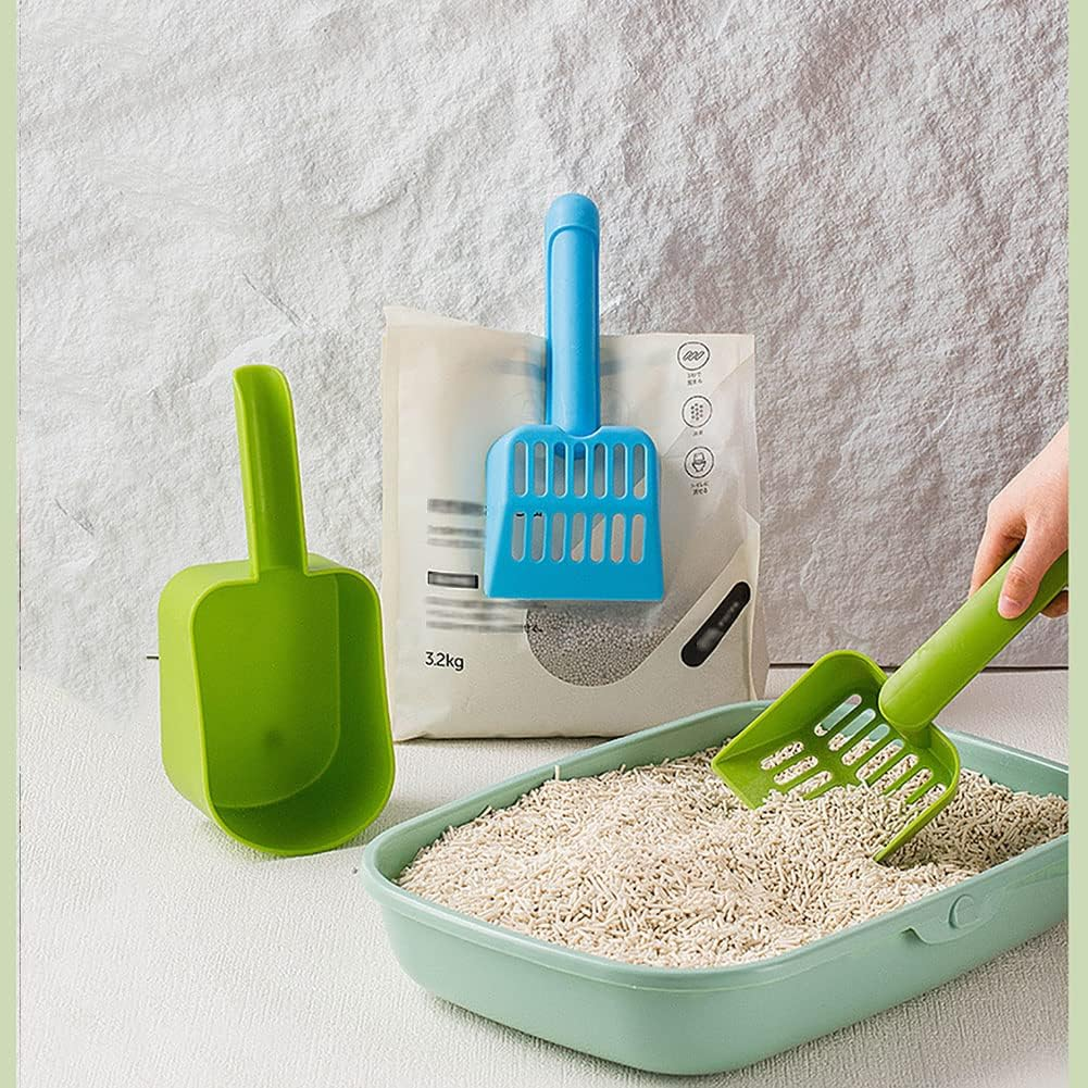 Cat Litter Spoon Cat Sweeping Spoon Durable Cat Litter Scoop for Cleaning Cat Sand Toilets Cleaning Tools for Pet Cats Kitten Pet Accessories Large 8 X 11.5 X 28 Cm (Blue) image number 6
