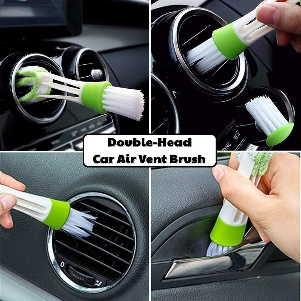 7Pcs Car Detailing Brush Set, Car Interior Detailing Brushes Auto Ultra-Soft Detail Cleaning Brush Dust Removal Brushes Tool for Cleaning Dashboard,Car Interior, Air Conditioner Vents
